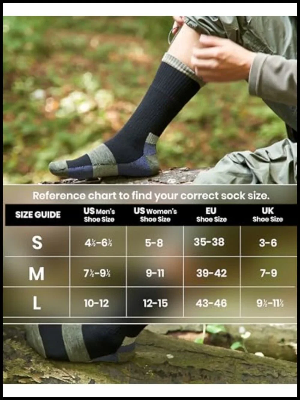 Merino Wool Hiking Socks for Men Women, Full Cushion Thermal Seamless Crew Boot